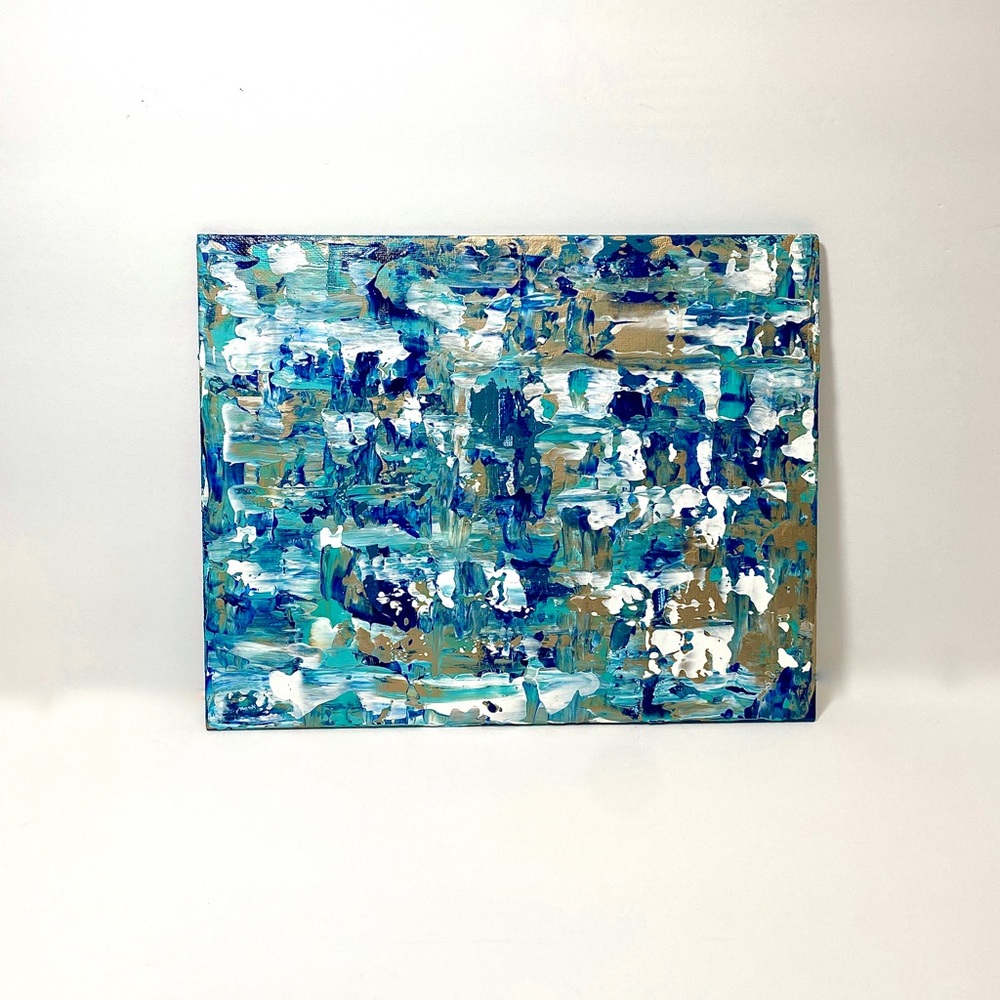 ORIGINAL Textured Abstract Acrylic Art on 8” x 10” Canvas Panel Not Framed